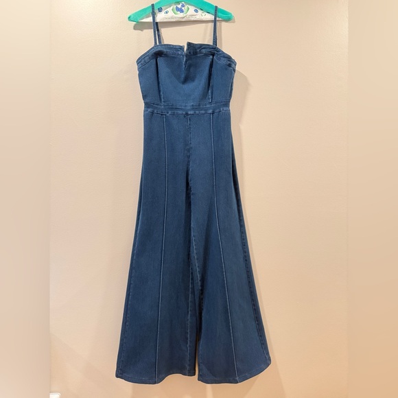 Vici So Mila Denim Flare Jumpsuit - Picture 5 of 6